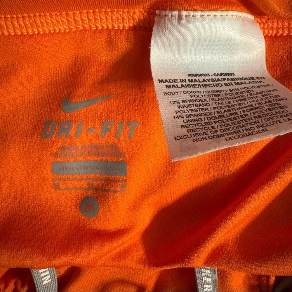 Nike Orange Athletic Shorts Womens Size M
